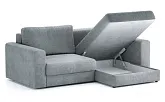 Диван угловой Ларсон 2М Nordic 83 серебристый - превью 3